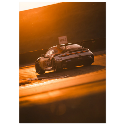 Porsche 992 GT3 Cup Sunset | Glossy Poster - Infineon Posters