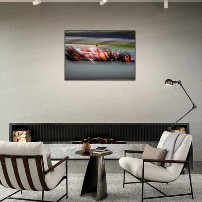 Carlos Sainz Ferrari | Glossy Poster | Metal Framed - Infineon Posters