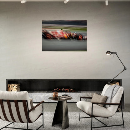 Carlos Sainz Ferrari | Wood Print - Infineon Posters