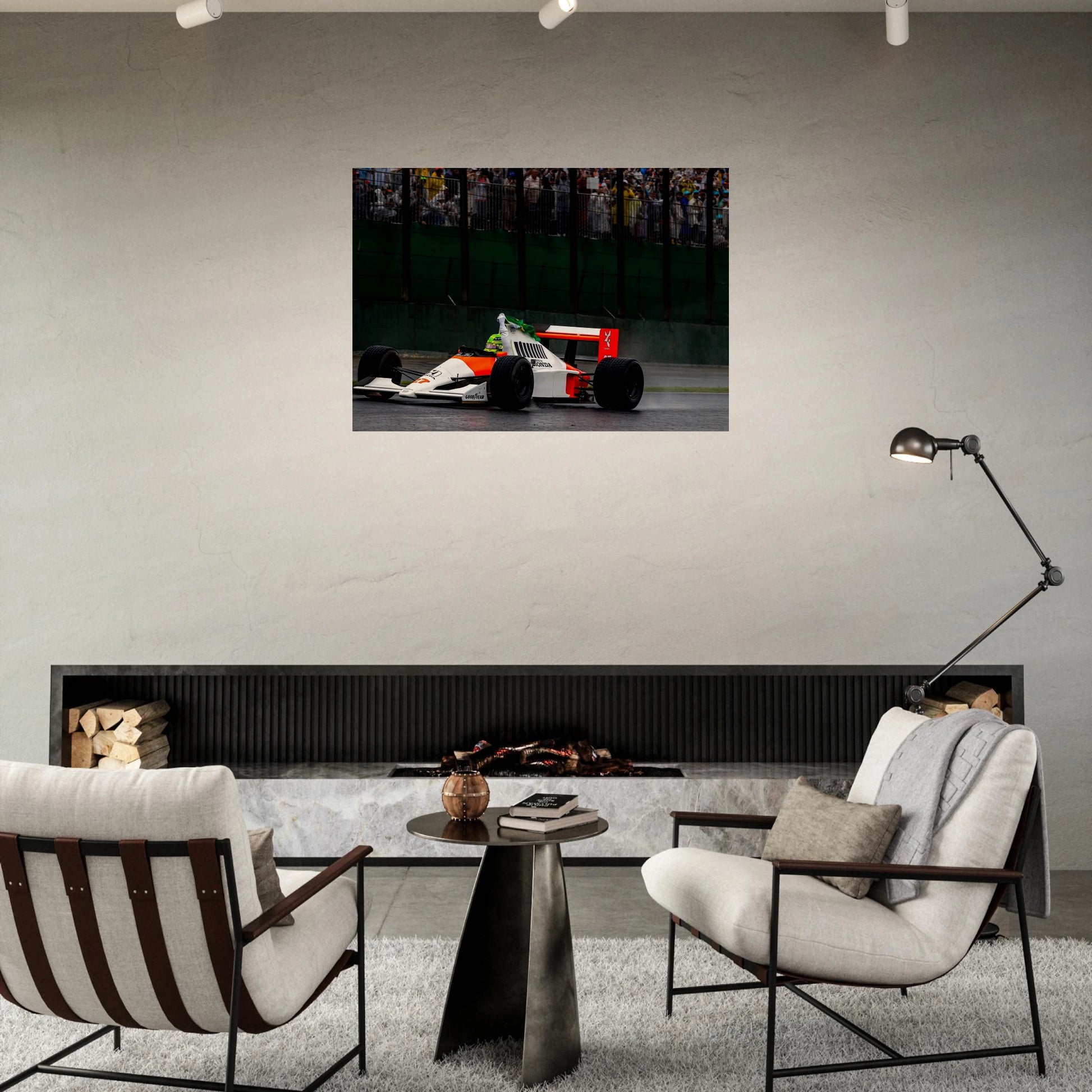 Lewis Hamilton MP4/4 | Wood Print - Infineon Posters