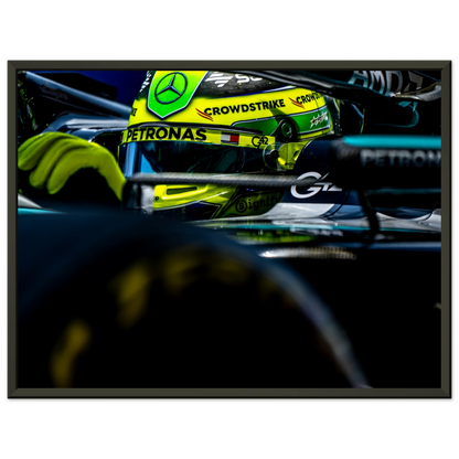 Lewis Hamilton | Glossy Poster | Metal Framed - Infineon Posters