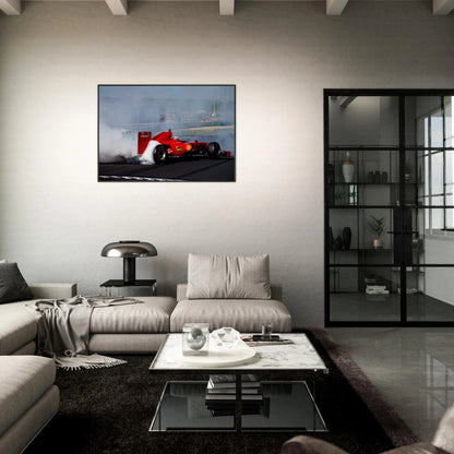 Ferrari F60 Burnout | Glossy Poster | Metal Framed - Infineon Posters