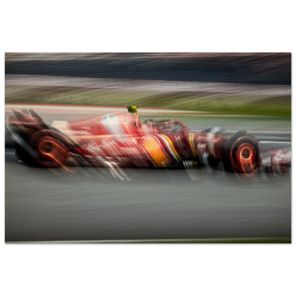 Carlos Sainz Ferrari | Wood Print - Infineon Posters