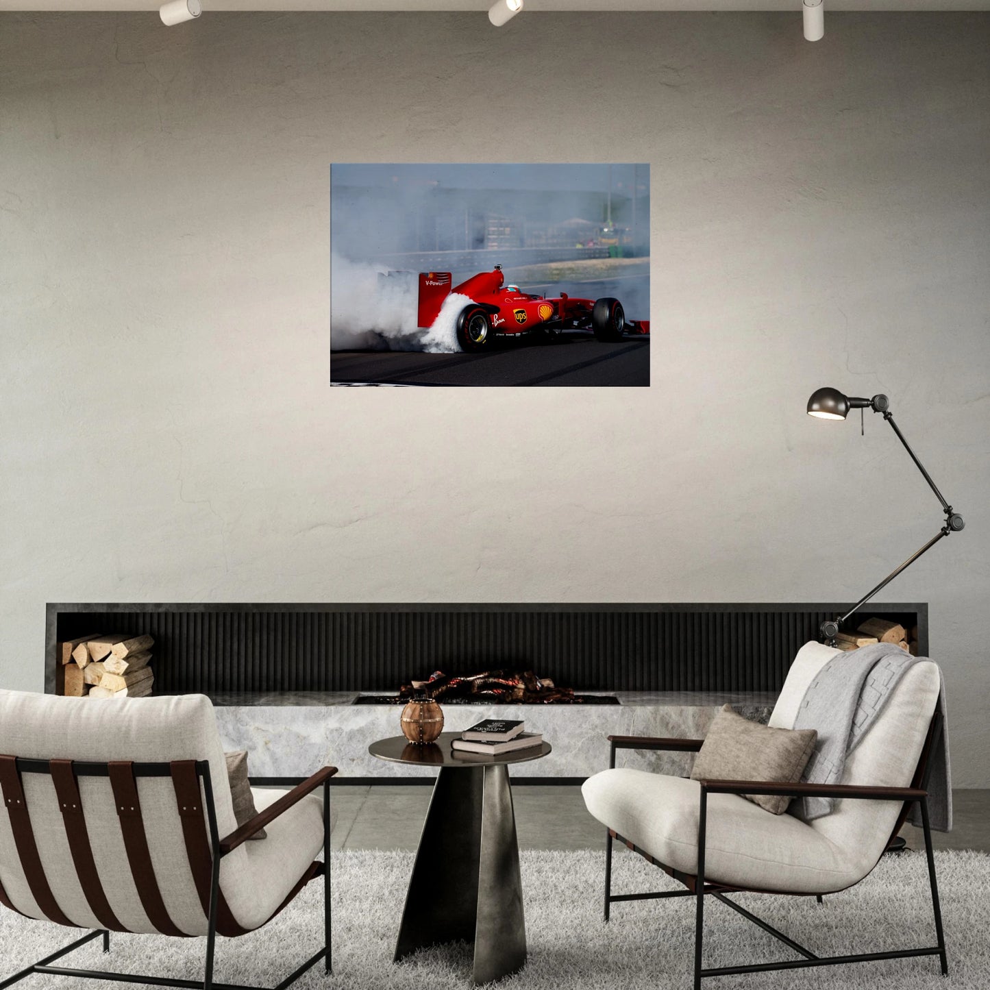 Ferrari F60 Burnout | Canva - Infineon Posters